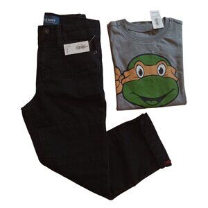 4T/5T NWT BUNDLE! 》💚 Ninja Turtles Michelangelo Tee & Relaxed Fit Jeans